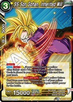 SS Son Gohan, Inherited Will Card Front