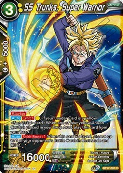 SS Trunks, Super Warrior Card Front