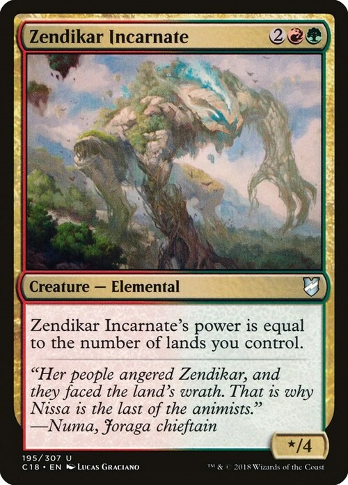 Zendikar Incarnate Card Front