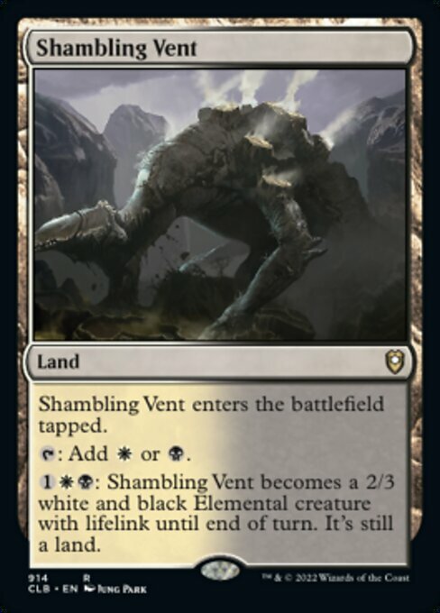 Shambling Vent Card Front