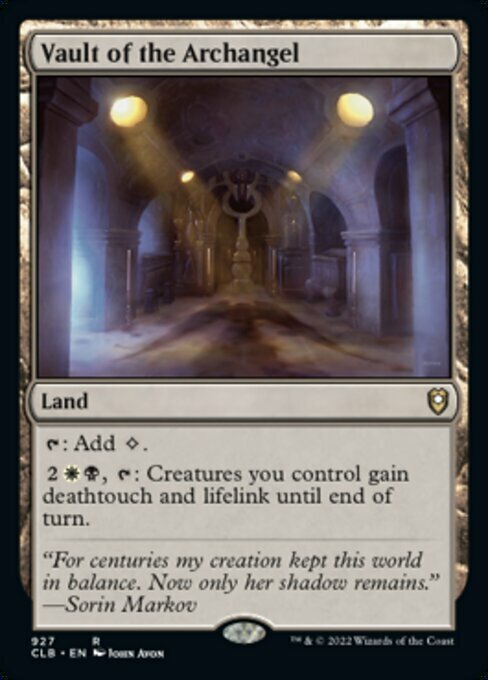 Vault of the Archangel Card Front