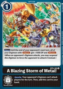 A Blazing Storm of Metal! Card Front