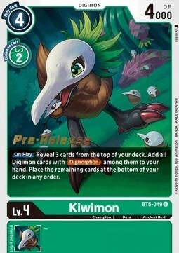 Kiwimon Card Front