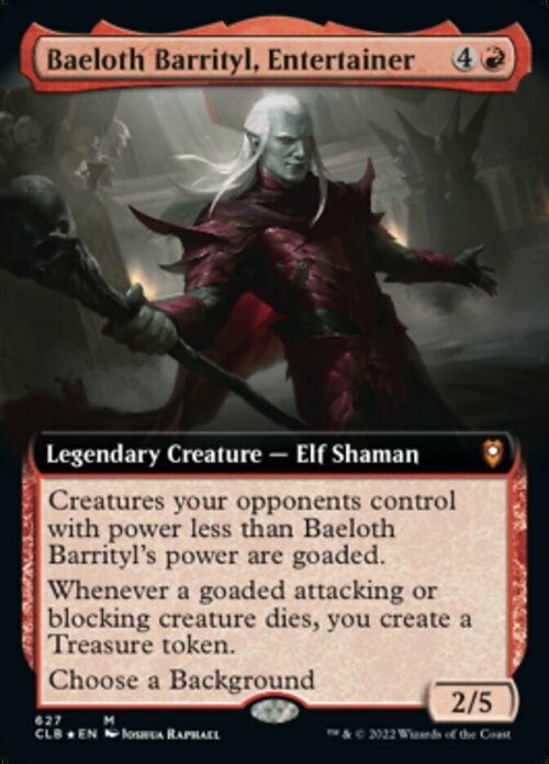 Baeloth Barrityl, Entertainer Card Front