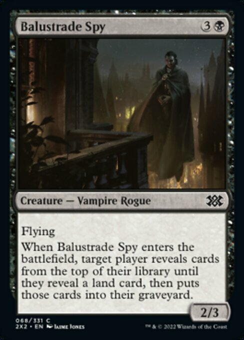 Balustrade Spy Card Front