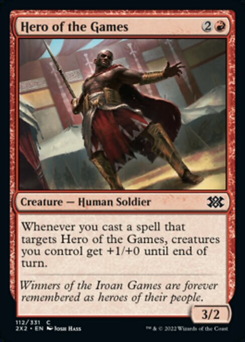 Hero of the Games Card Front