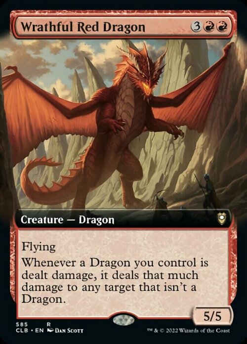 Wrathful Red Dragon Card Front