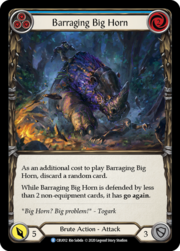 Barraging Big Horn - Blue