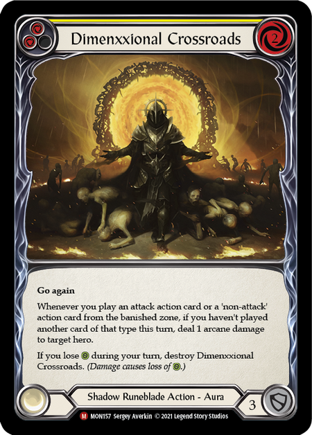 Dimenxxional Crossroads Card Front