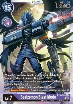 Beelzemon Blast Mode Card Front