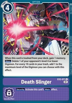 Death Slinger Card Front