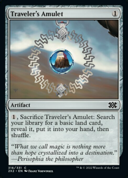 Traveler's Amulet Card Front