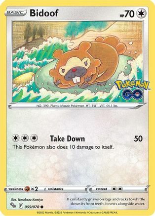 Bidoof Card Front