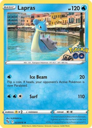 Lapras Card Front