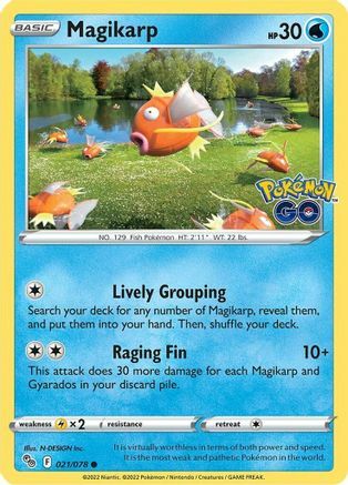 Magikarp Card Front