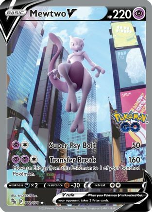 Mewtwo V Card Front