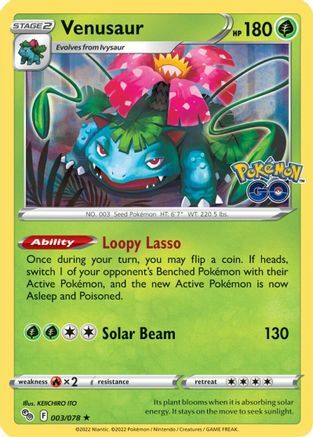 Venusaur Card Front