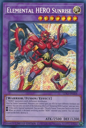 Elemental HERO Sunrise Card Front