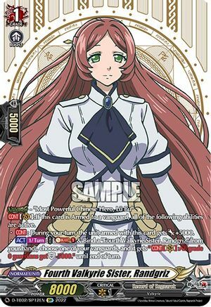 Fourth Valkyrie Sister, Randgriz Card Front