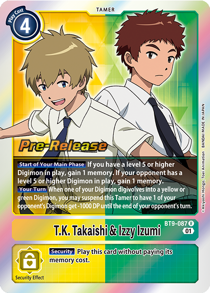 T.K. Takaishi & Izzy Izumi Card Front