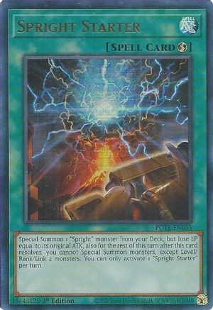 Yugioh Spright Blue outlet Secret Rare Power of the Elements - NM