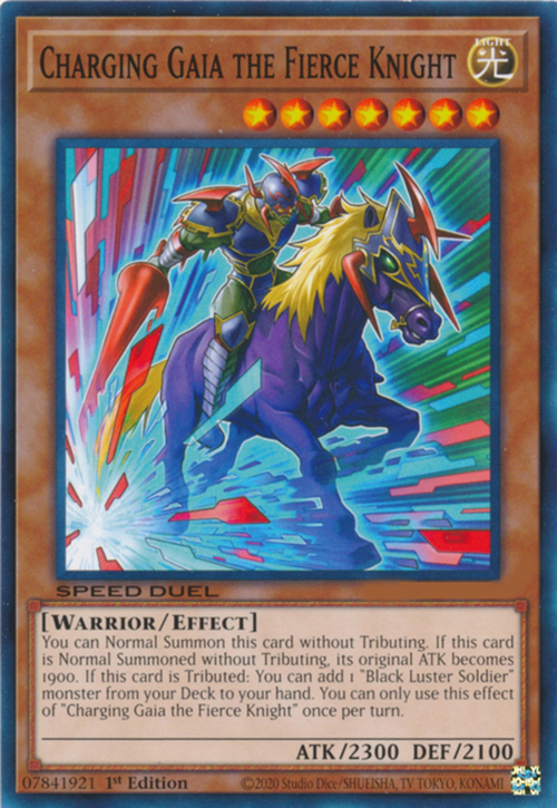 Charging Gaia the Fierce Knight Card Front