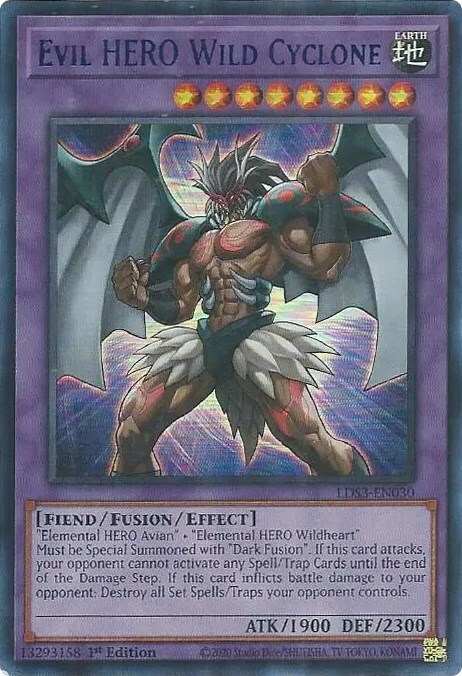 Evil HERO Wild Cyclone Card Front