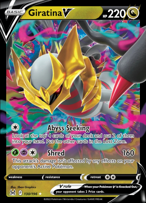 Giratina V Card Front