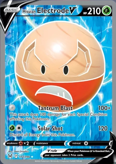 Hisuian Electrode V Card Front