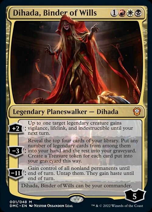 Dihada, Binder of Wills Card Front