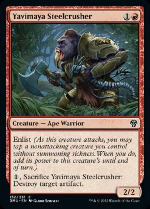 Yavimaya Steelcrusher Card Front