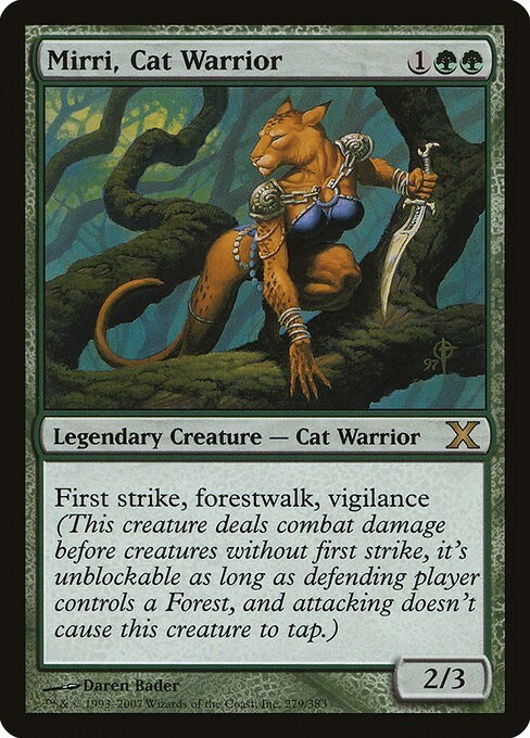 Mirri, Cat Warrior Card Front