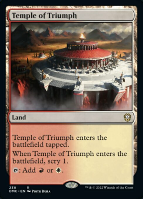 Temple of Triumph Card Front