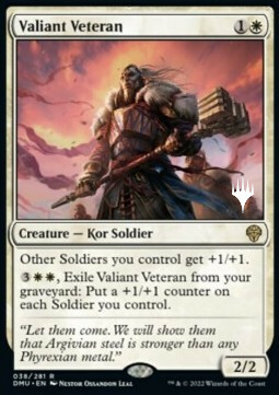 Valiant Veteran Card Front