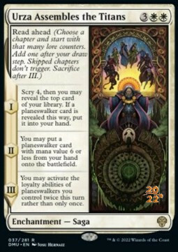 Urza Assembles the Titans Card Front