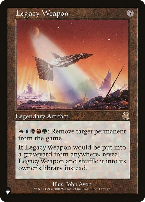 Legacy Weapon Card Front