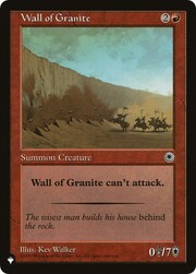 Wall of Granite