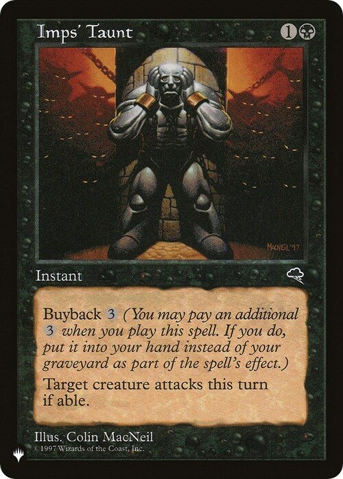 Imps' Taunt Card Front