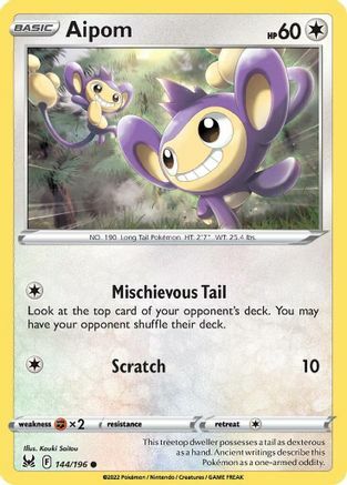 Aipom Card Front