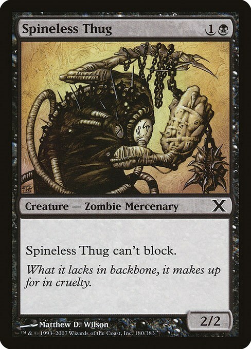 Spineless Thug Card Front