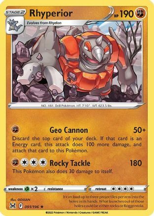 Rhyperior Card Front