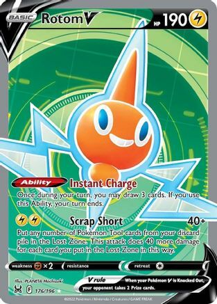 Rotom V Card Front