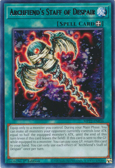 Archfiend's Staff of Despair Card Front