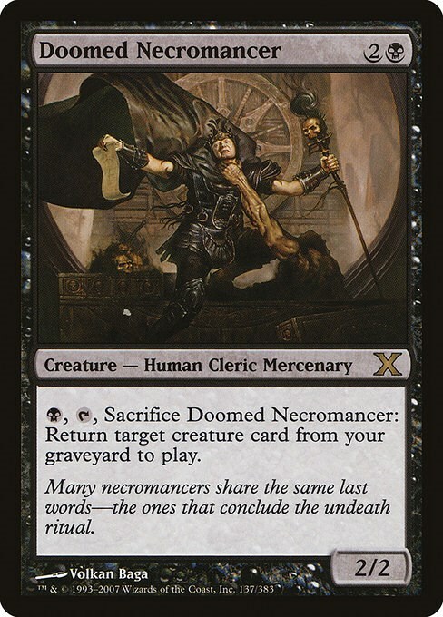 Doomed Necromancer Card Front