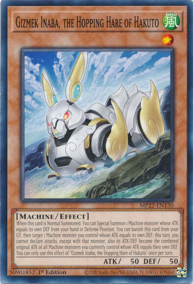 Gizmek Inaba, the Hopping Hare of Hakuto Card Front