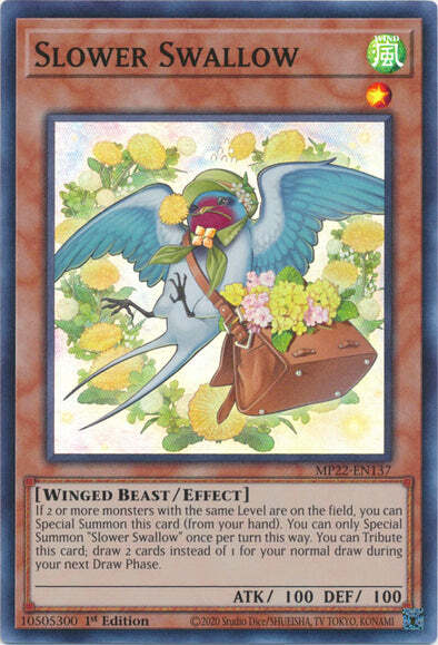 Slower Swallow Card Front