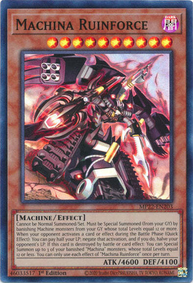 Machina Ruinforce Card Front