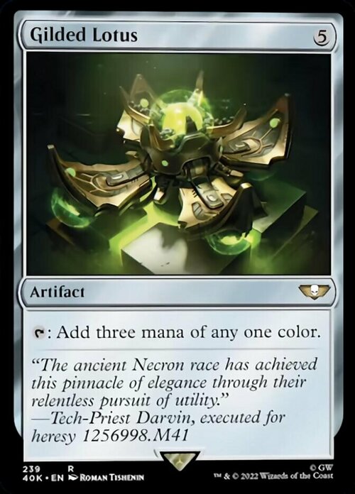 Gilded Lotus Card Front