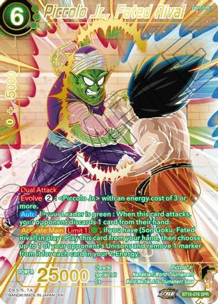 Piccolo Jr., Fated Rival Card Front