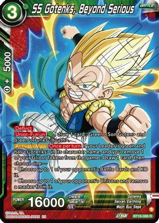 SS Gotenks, Beyond Serious Card Front